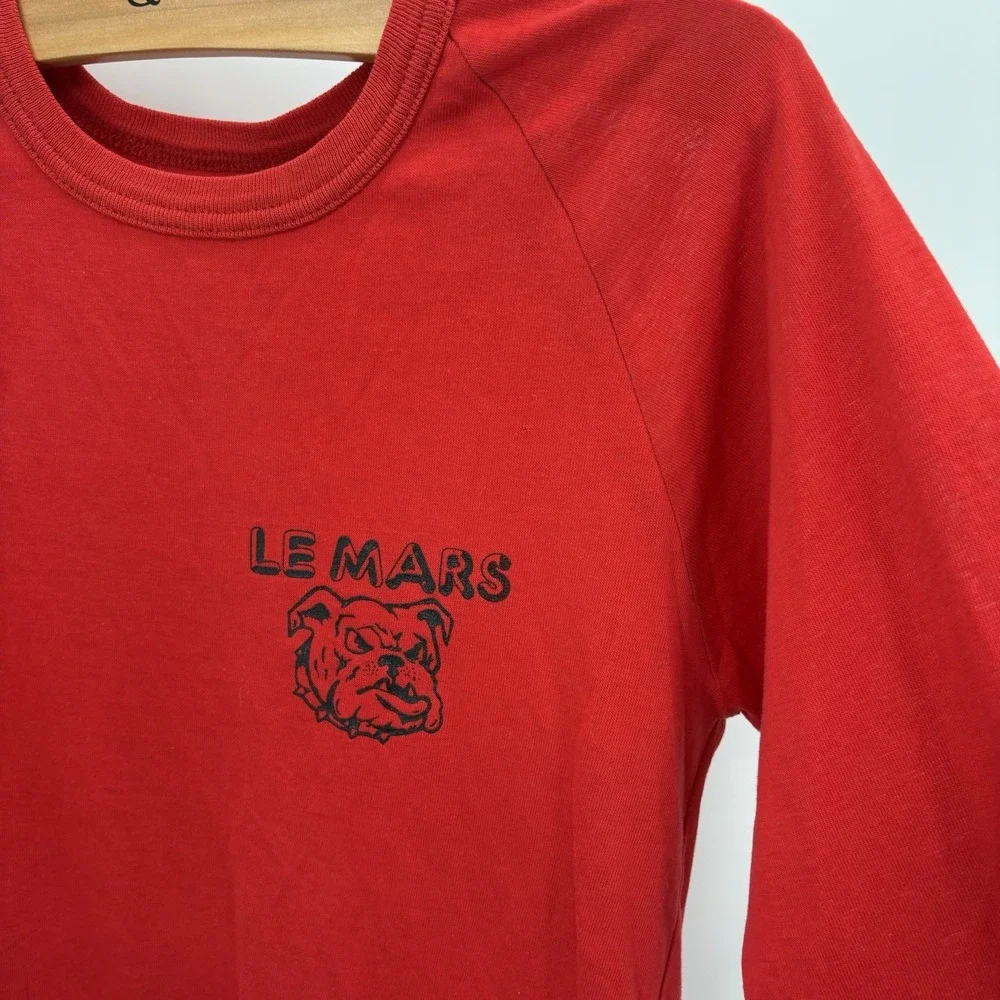 Le‎ Mars Iowa Vintage Sports/Gym Long Sleeve Shirt Single Stich Size Medium